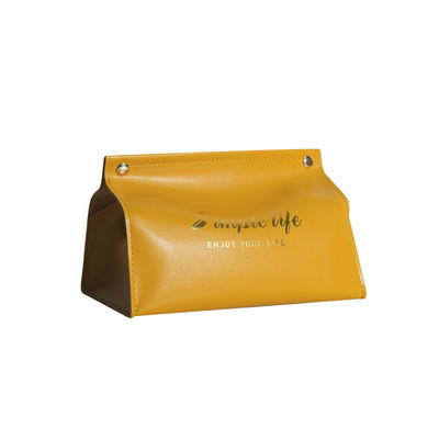 Retro Car Design Leather Square Tissue Box Holder for Reusable Toilet Paper and Decor