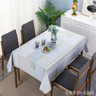 Rectangle Oilproof PVC Plastic Folding Tablecloth for Wedding Party Table Cover Roll